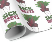 Sick Beets (Beats) Bunch Plantaardige Tuin Muziek Cadeaupapier (Rol Hoek)