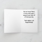 Sick Birthday Boston Kaart (Binnen)