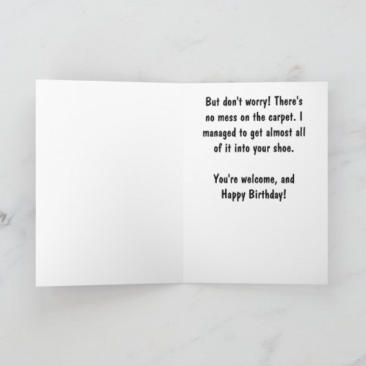 Sick Birthday Boston Kaart (Binnen)