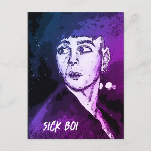Sick Boi Ren Briefkaart (Voorkant)