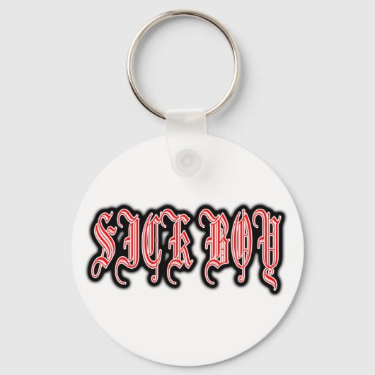 Sick Boy punk SICKBOY PUNKS Punk Rock Music Sleutelhanger (Voorkant)