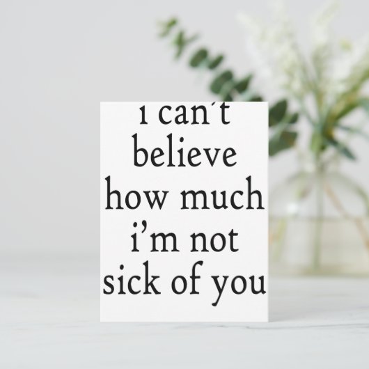 Sick Briefkaart (Staand voorkant)