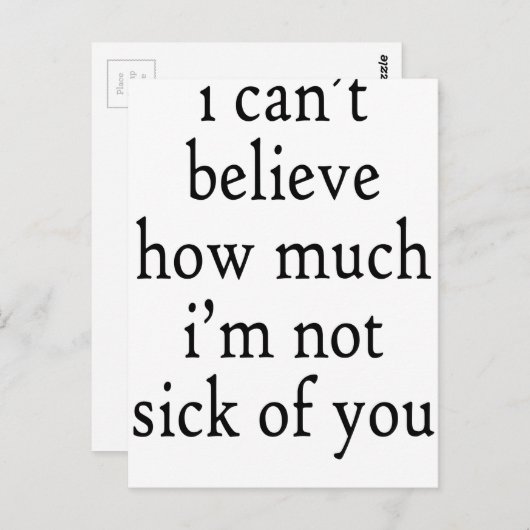 Sick Briefkaart (Voorkant / Achterkant)