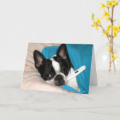 Sick Day Doggie Kaart (Gele Bloem)