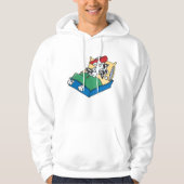 Sick Dog in Bed Hoodie (Voorkant)