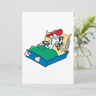 Sick Dog in Bed Kaart