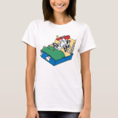 Sick Dog in Bed T-shirt (Voorkant)