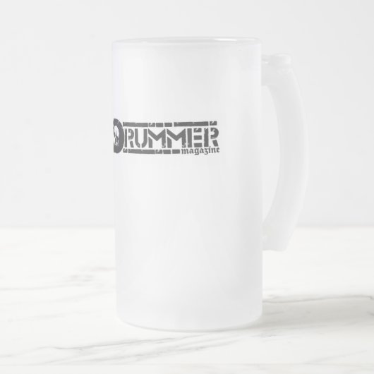 Sick Drummer Mugazine Matglas Bierpul (Voorkant rechts)