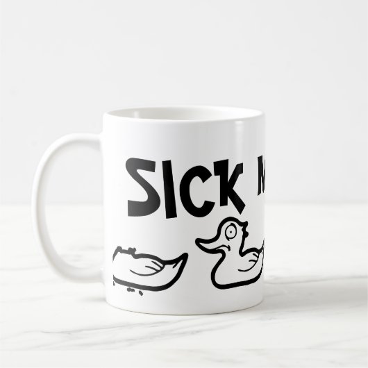Sick duck H Koffiemok (Links)