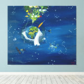 Sick Earth 2008 Canvas Afdruk (Insitu (Houten vloer))