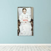 Sick Girl Canvas Afdruk (Insitu (Houten vloer))