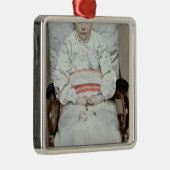 Sick Girl Metalen Ornament (Rechts)