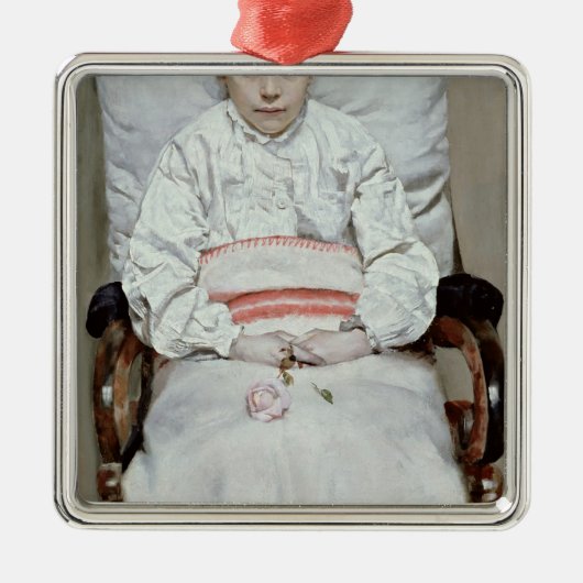 Sick Girl Metalen Ornament (Voorkant)