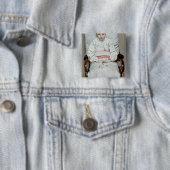 Sick Girl Vierkante Button 5,1 Cm (In situ)
