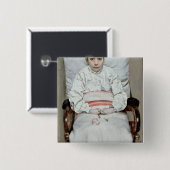 Sick Girl Vierkante Button 5,1 Cm (Voorkant /achterkant)