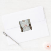 Sick Girl Vierkante Sticker (Envelop)