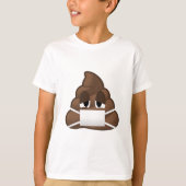 Sick Mask Poop Emoji T-shirt (Voorkant)