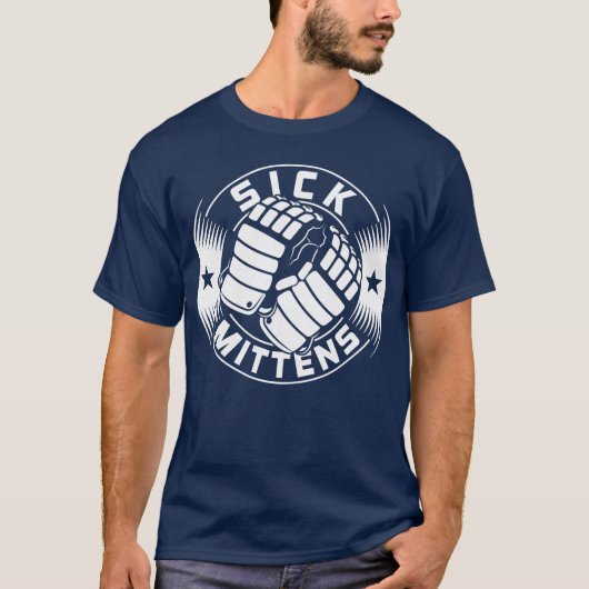 Sick Mittens Ice Hockey Slang T-Shirt (Voorkant)