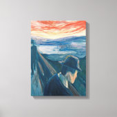Sick Mood op zonsondergang, wanhoop (door Edvard M Canvas Afdruk (Voorkant)