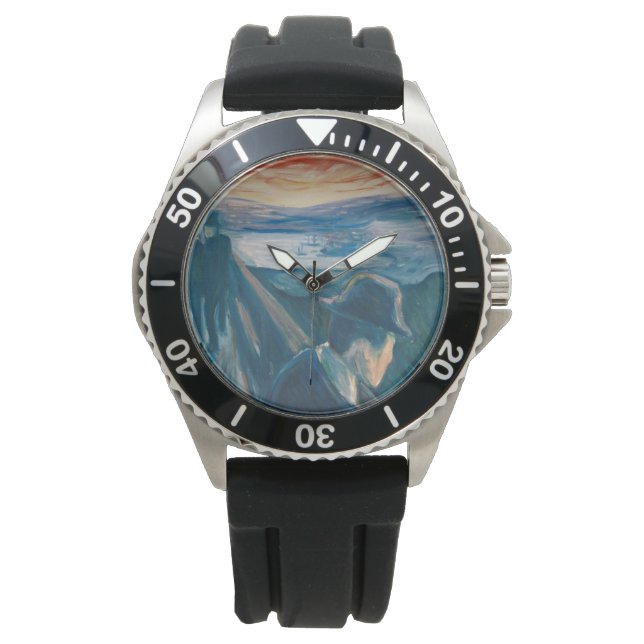 Sick Mood op zonsondergang, wanhoop (door Edvard M Horloge (Voorkant)