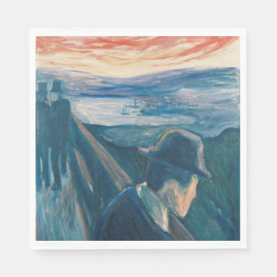 Sick Mood op zonsondergang, wanhoop (door Edvard M Servet