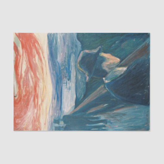 Sick Mood op zonsondergang, wanhoop (door Edvard M Tissuepapier (Voorkant)