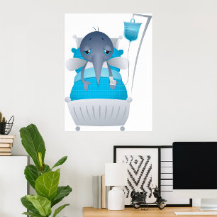 Sick Mosquito in het ziekenhuis Poster