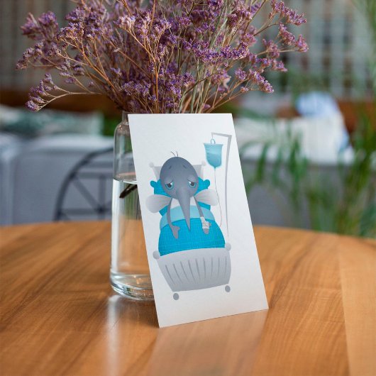 Sick Mosquito Note Kaart Notitiekaartje