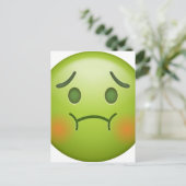 Sick note Emoji Face Briefkaart (Staand voorkant)