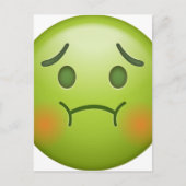 Sick note Emoji Face Briefkaart (Voorkant)