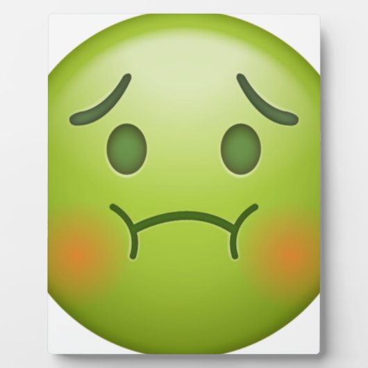 Sick note Emoji Face Fotoplaat (Voorkant)