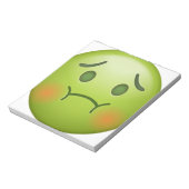 Sick note Emoji Face Notitieblok (Linkerzijde)