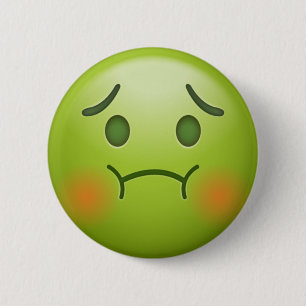 Sick note Emoji Face Ronde Button 5,7 Cm