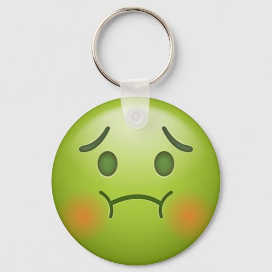 Sick note Emoji Face Sleutelhanger (Voorkant)