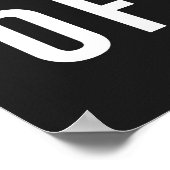 Sick of people Funny Quote Poster (Hoek)