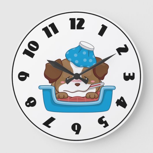 Sick Puppy Clock Grote Klok (Voorkant)