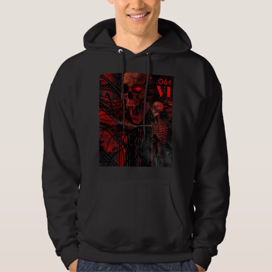 Sick Sense VI - Cyberpunk Vampire Skull - Hoodie (Voorkant)