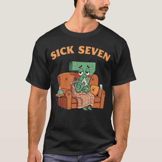 Sick Seven 67 Halloween Costume Fun Wordplay Desig T-shirt (Voorkant)