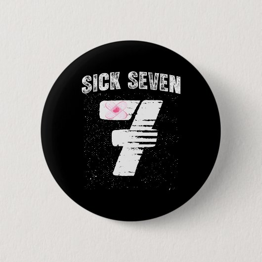 Sick Seven 67 Halloween Costume  Ronde Button 5,7 Cm (Voorkant)