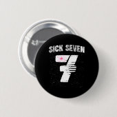 Sick Seven 67 Halloween Costume  Ronde Button 5,7 Cm (Voorkant /achterkant)