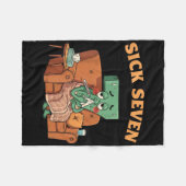 Sick Seven 67 Halloween Kostuum Leuke Woordspeling Fleece Deken (Voorkant (Horizontaal))