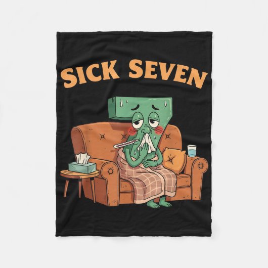 Sick Seven 67 Halloween Kostuum Leuke Woordspeling Fleece Deken (Voorkant)