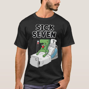 Sick Seven 67 Halloween Kostuum Leuke Woordspeling T-shirt