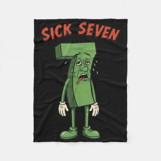 Sick Seven 67 Meme Halloween Costume Fun Retro Hum Fleece Deken (Voorkant)