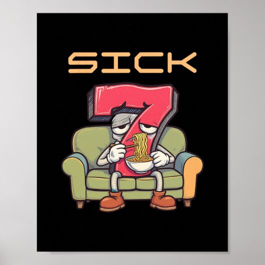 Sick Seven 67 Meme Six Seven 1  Poster (Voorkant)