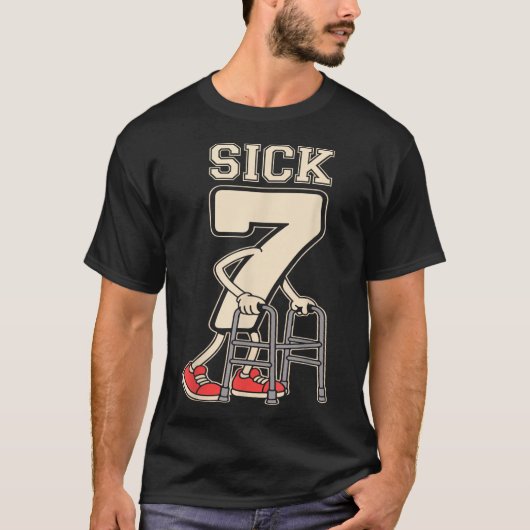 Sick Seven Meme 67 Funny Sick 7 Seven With A Chrom T-shirt (Voorkant)