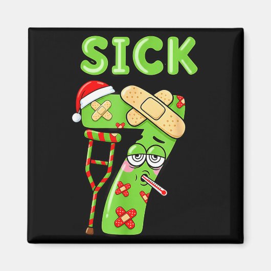 Sick Seven Meme 67 Number Santa Hat Christmas Men  Magneet (Voorkant)