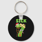 Sick Seven Meme 67 Number Santa Hat Christmas Men  Sleutelhanger (Voorkant)