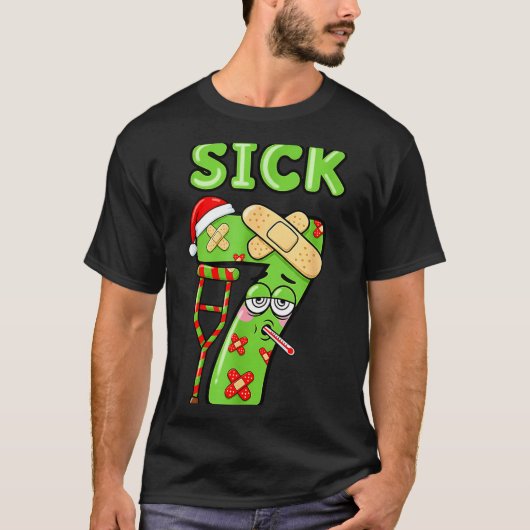 Sick Seven Meme 67 Number Santa Hat Christmas Men T-shirt (Voorkant)