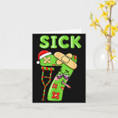 Sick Seven Meme 67 Six Seven Santa Hat Christmas P Kaart (Gele Bloem)